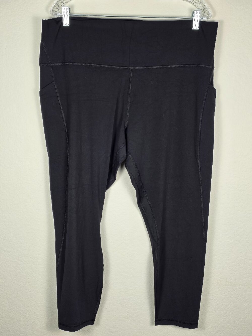 NWOT Lululemon Align High-Rise Pant 25" W/ Pockets Black Leggings Size 20
